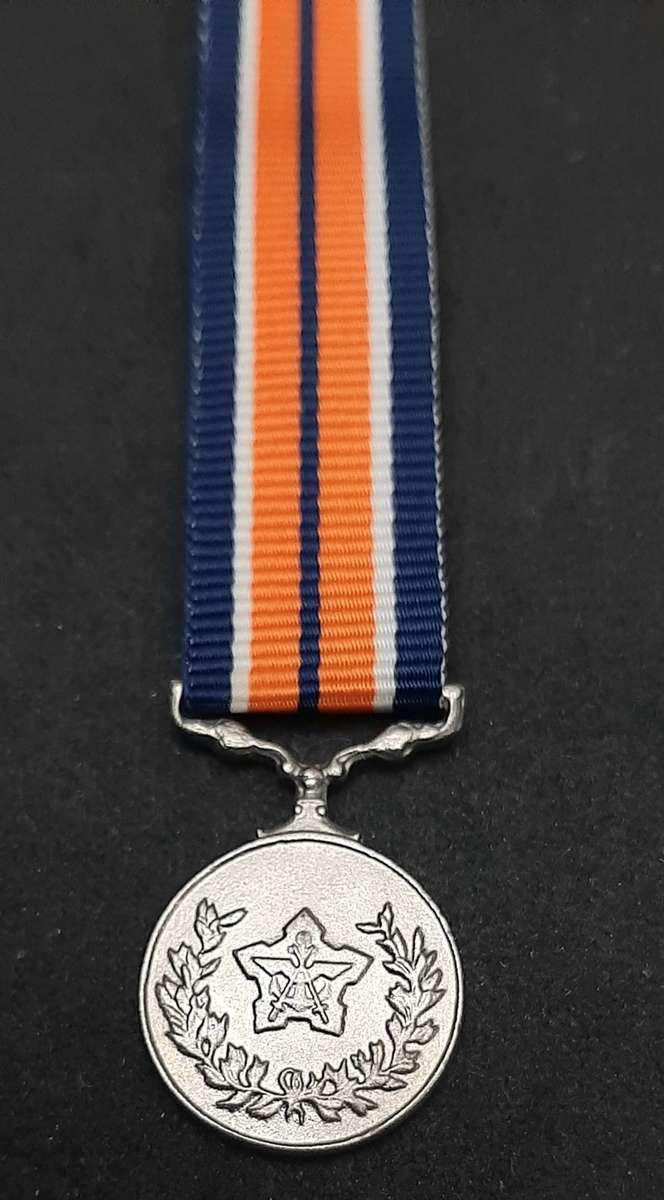 **Border War : 1980s SADF Miniature General Service Medal w/ Ribbon**