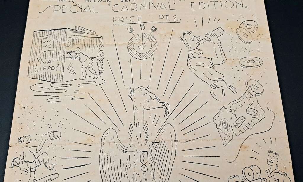 **RARE: WW2 South African `Huis Toe` Demob. Newsletter D/Sided (Sept. 1945).**