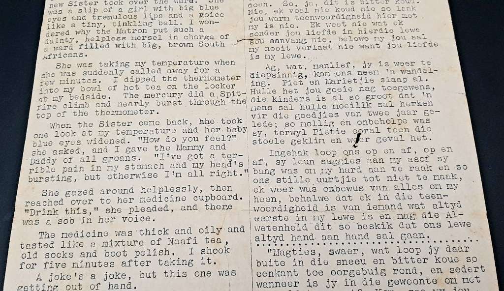 **RARE WW2 : South African Forces `Huis Toe` Demob. Newsletter D/ Sided #2 (1945).**