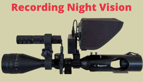 Night Vision pcp rifle Scope attachment With Photo And Video Record HD 720P Megaorei 2
