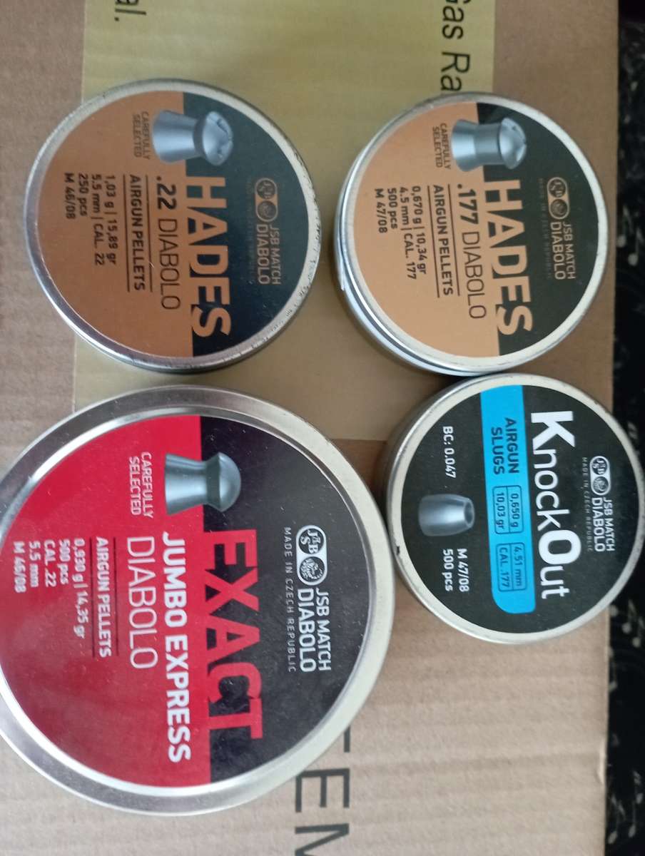 Pellet gun with 2 calibre barrels - .177 and .22