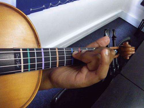 Violin Don't Fret  Aid - Fret marker sticker - Full Size violin/14" viola