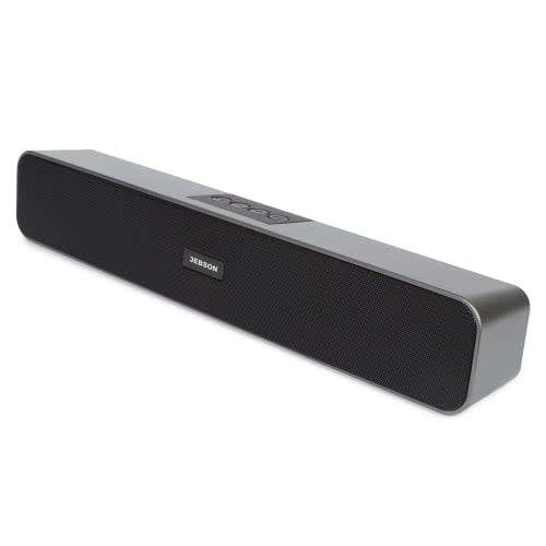Jebson Wireless Bluetooth Soundbar with FM Radio and Build-In Mic, Support SD Card, USB, AUX