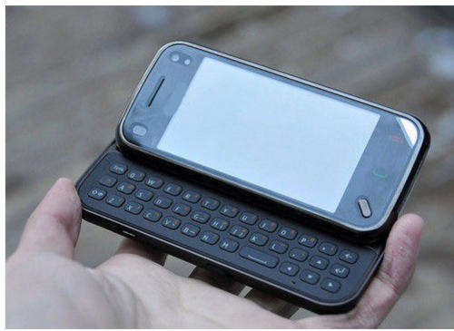 MOBILE PHONE , SLIDER , WITH KEYBOARD, BLACK COLOR