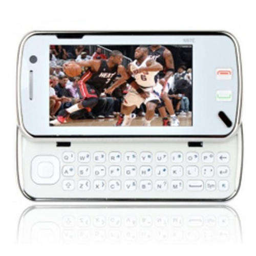 TOUCH SCREEN MOBILE PHONE , SLIDER , WITH KEYBOARD, #97 WHITE COLOR