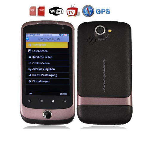 Q7 Mobile Phone with Touch Sensor Optical Mouse, 3.2" Touch Screen, TV, WiFi, eBuddy, Facebook