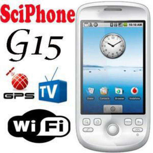 Sciphone G15 with GPS WiFi JAVA TV G-sensor , Touch screen, White color