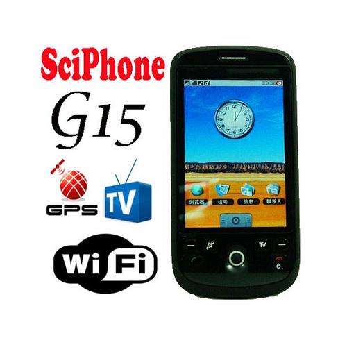 Sciphone G15 with GPS WiFi JAVA TV G-sensor , Touch screen, Black color