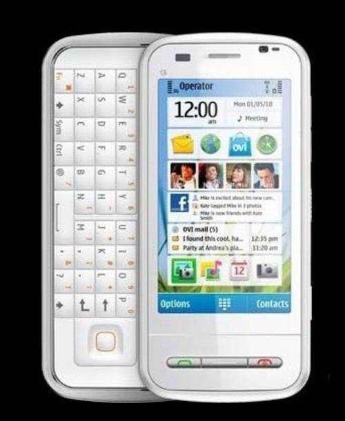 NEW #C6 SMART PHONE , SLIDER KEYBOARD, TOUCH SCREEN,5MP Camera, White Color