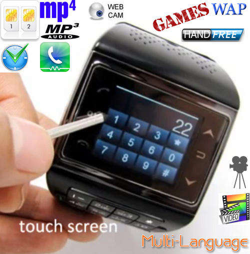 S16 WATCH MOBILE PHONE Quad band Compass Function Wrist Watch Phone