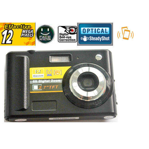 2.7 inch LCD 12MP 8x Digital Zoom Digital Camera - S-09