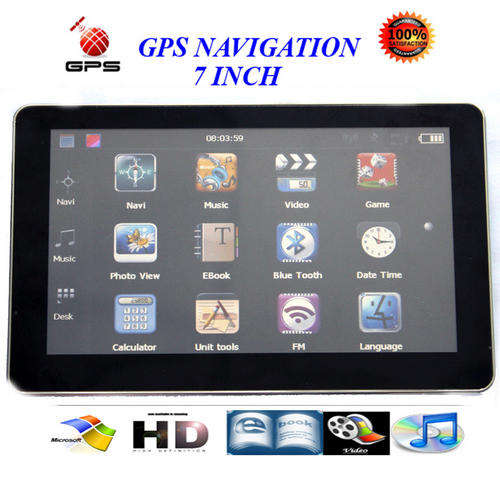 7 INCHES GPS NAVIGATION ,BEST GPS , TOUCH SCREEN, FM, VIDEO , AUDIO, GAMES, MANY OTHERS , GPS-01