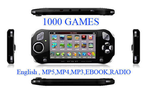 1000 GAMES INSTALLED 4.3 inch GP-4307 GAME PLAYER 2GB Built-in memory HIGH QUALITY MP5 MP4 MP3,EBOOK