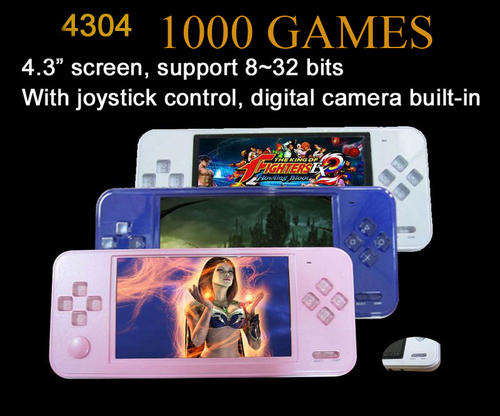 1000 GAMES INSTALLED 4.3 inch GP-4304 GAME PLAYER 2GB Built-in memory HIGH QUALITY MP5 MP4 MP3,EBOOK