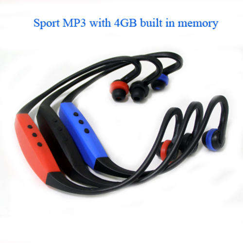 Sport MP3 with 4GB built in memory , MP3/WMA/WAV, built-in surround stereo sound quality, #1511