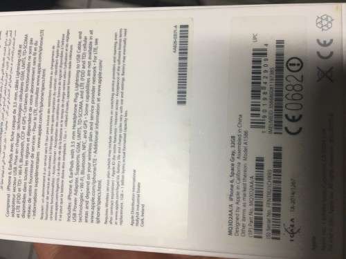 iPhone 6 Spacegrey 32 gig