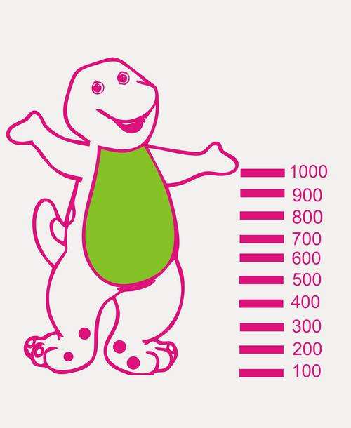 vinal decal barney meter stick