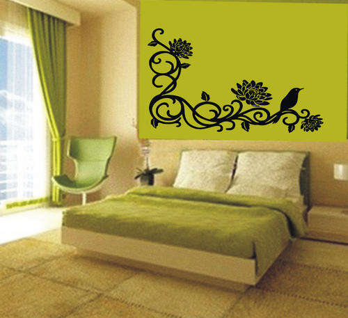 ON SPECIAL VINYL DECAL - BIRDS AND CURLS LARGE