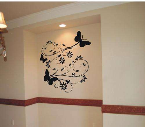 VINYL DECAL BUTTERFLY CURLS