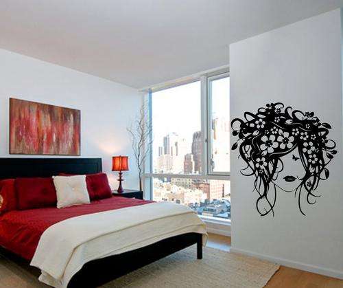 VINYL DECAL - FLOWER FACE