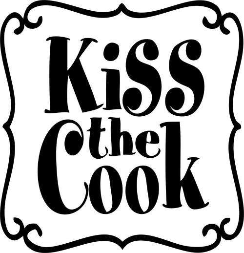 ON SPECIAL!! VINYL DECAL - KISS THE COOK