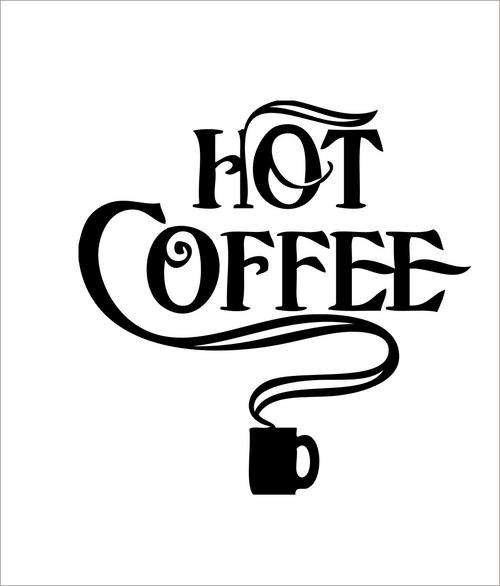 VINYL DECAL - HOT COFFEE