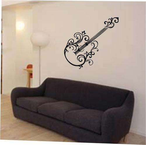 VINYL DECAL - CURLY GUITAR