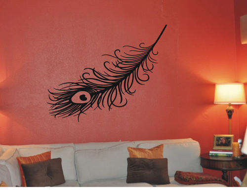 VINYL DECAL - PEACKOCK FEATHER