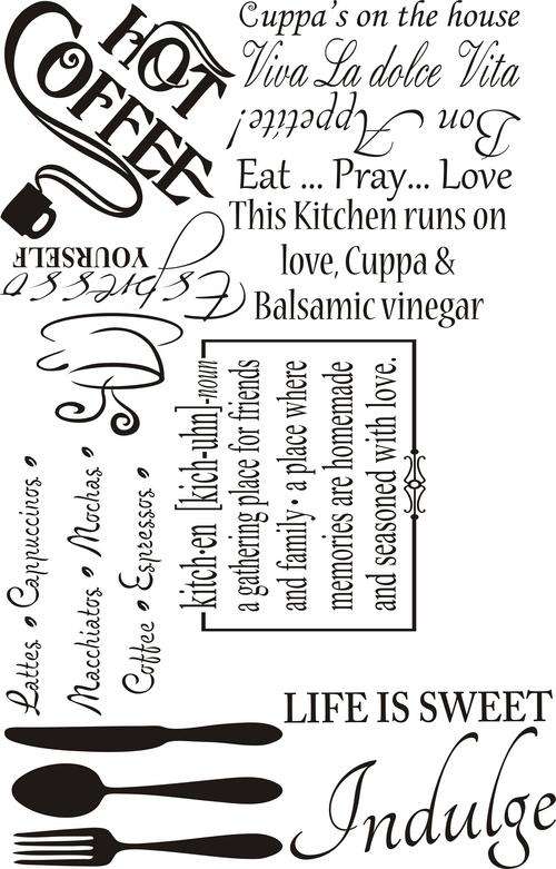 VINYL DECAL - COMPLETE KITCHEN DECAL