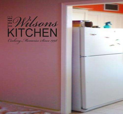 VINYL DECAL - PERSONALISED KITCHEN DECAL
