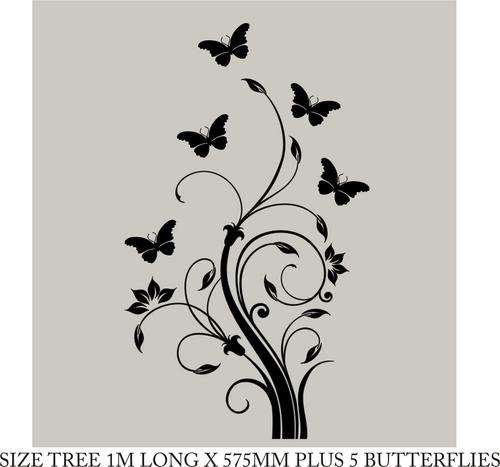VINYL DECAL - FLOWERTREE
