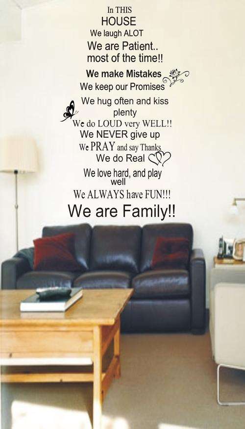VINYL DECAL - NEW HOUSE WORDS