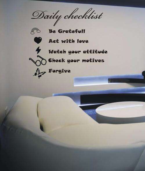 VINYL DECAL - CHECKLIST