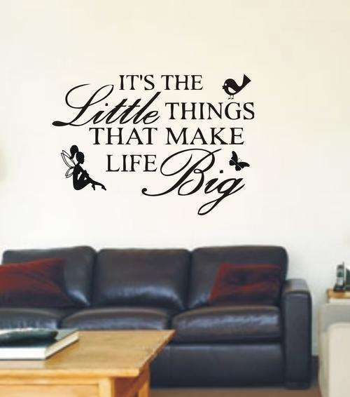 VINYL DECAL - LITTLE THINGS