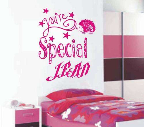 PERSONALISED VINYL WALL DECALL- YOUR'E SPECAIL