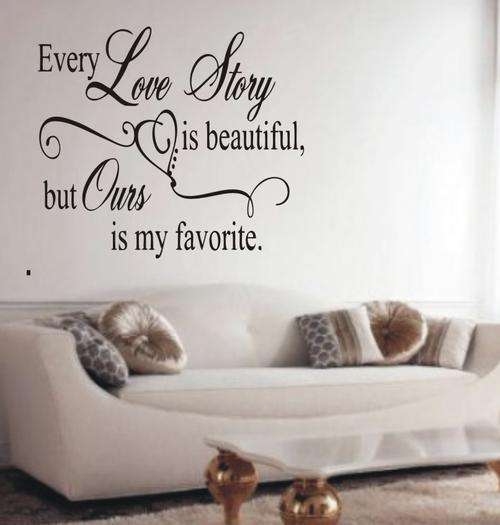 WALL DECAl - LOVE STORY