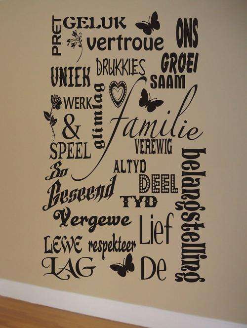 WALL DECAL - FAMILIE LIEFDE