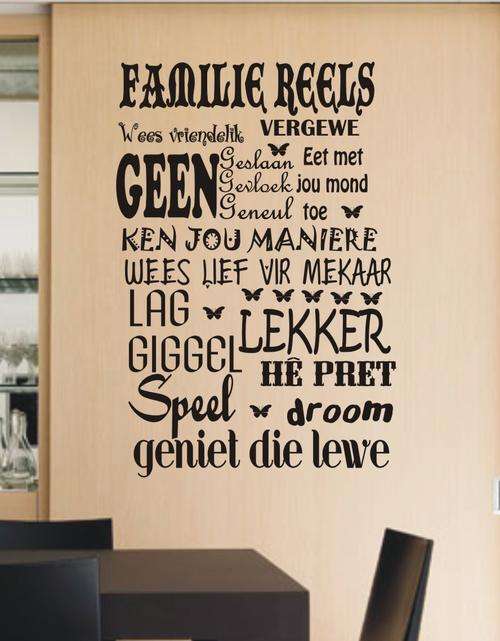 WALL DECAL - FAMILIE RELS X