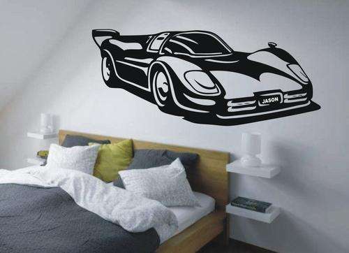WALL DECAL- 1 M SUPERCAR PERSONALISED