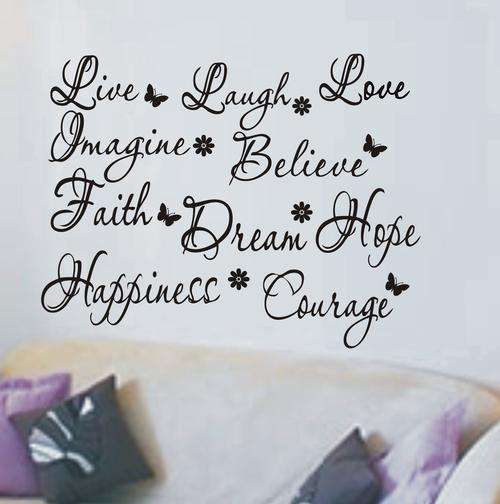 WALL DECAL - POSITIVE WORDS