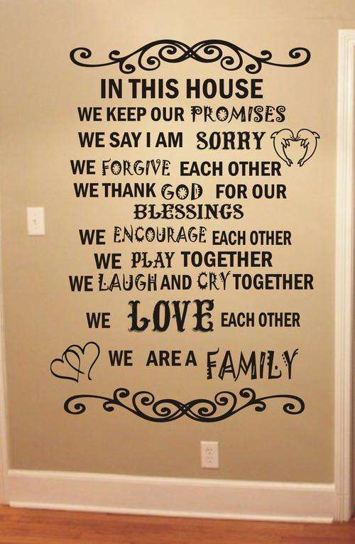 DECAL - WE ARE A FAMILY