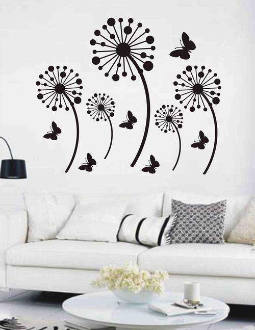 DANDILIONS AND BUTTERFLIES VINYL DECAL