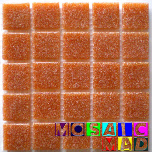 25 Riverglass Mosaic Tiles: SALMON 20mm x 20mm x 4mm