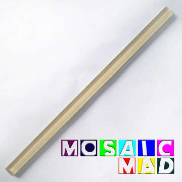**SPECIAL** MOSAIC Crystal Glass Tile Rod: CREAM 200mm x 10mm