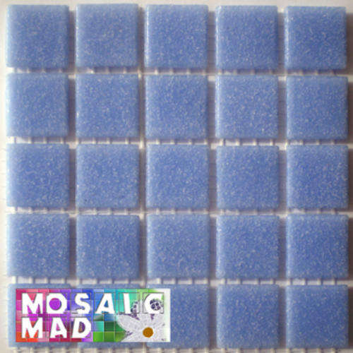 25 Riverglass Mosaic Tiles: POWDER BLUE 20mm x 20mm x 4mm