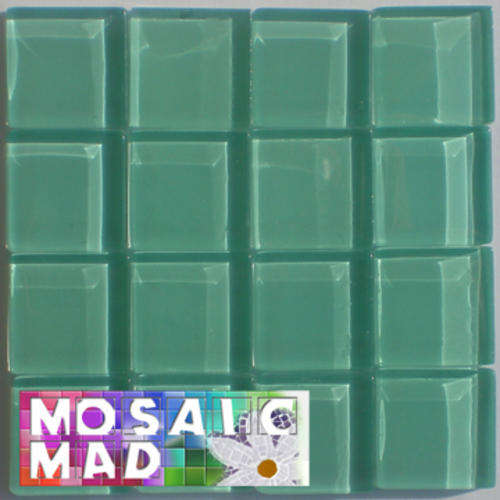 **SPECIAL** Crystal Glass Mosaic Tiles: AQUA 23mm x 23mm x 4mm