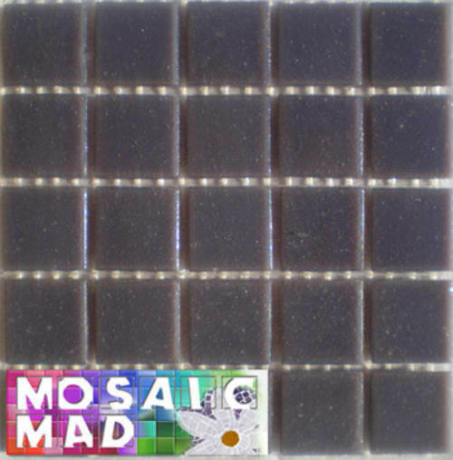 25 Riverglass Mosaic Tiles: DARK GREY 20mm x 20mm x 4mm