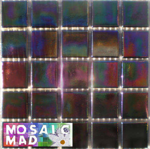 25 Riverglass Mosaic Tiles: "MAGIC" FANTASY 20mm x 20mm x 4mm