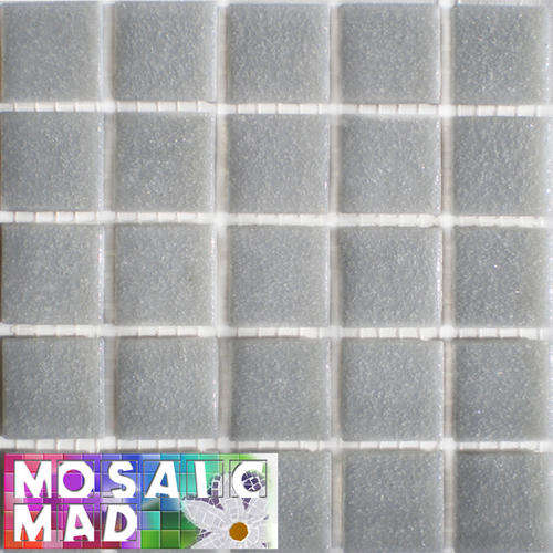 25 Riverglass Mosaic Tiles: ASH GREY 20mm x 20mm x 4mm