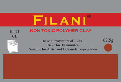 FILANI Polymer Clay - CRIMSON: 62.5g